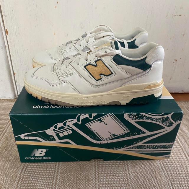 New Balance Men's Trainers - Cream/Green - UK 9.5 on Productcaster.