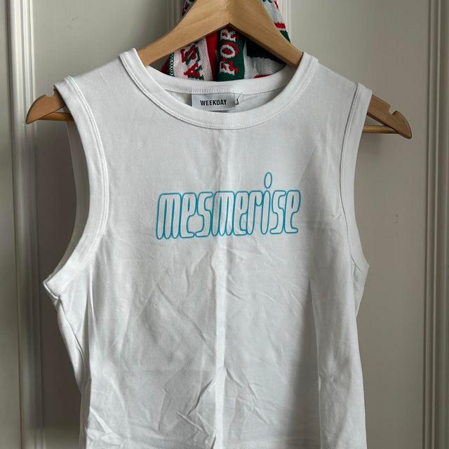 Weekday Women's Vest - White/Blue - M on Productcaster.