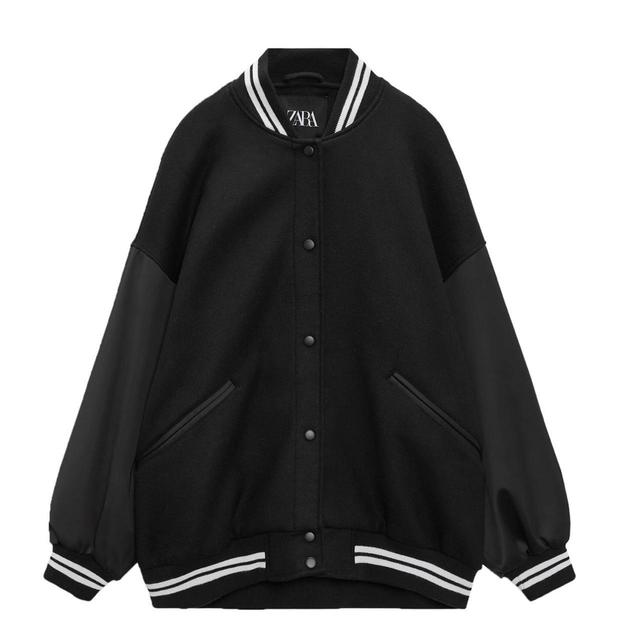 Zara Women's Bomber Jacket - Black - S on Productcaster.