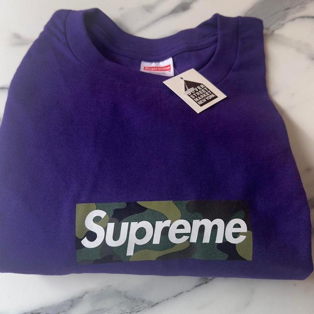 Supreme Men's T-shirt - Purple - XXL on Productcaster.