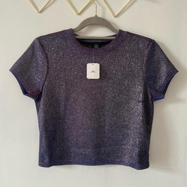 Urban Outfitters Women's Crop top - Purple/Multi - M on Productcaster.