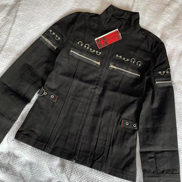 Criminal Damage Men's Festival Jacket - Black/Silver - S on Productcaster.