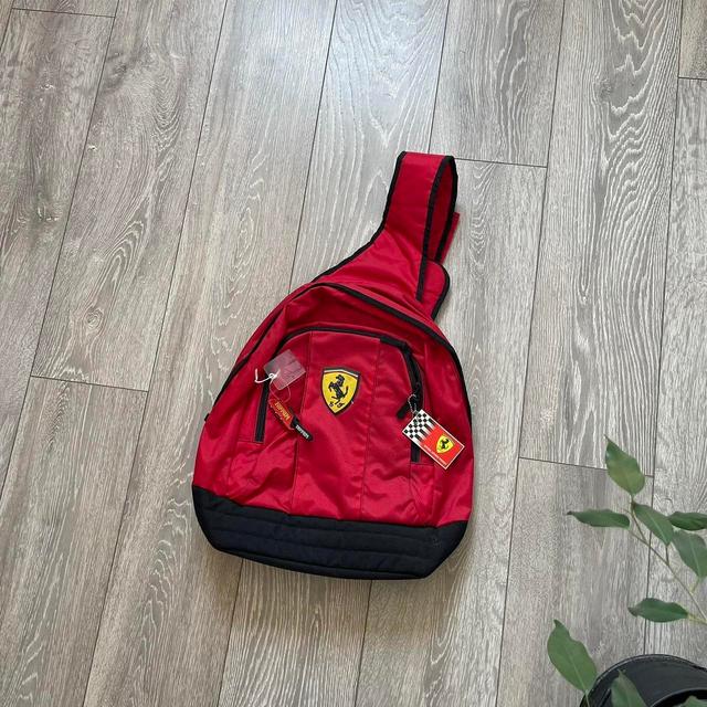 Ferrari Men's Backpacks - Black/Red on Productcaster.