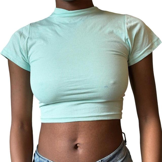 Women's Crop top - Green/Blue - S on Productcaster.