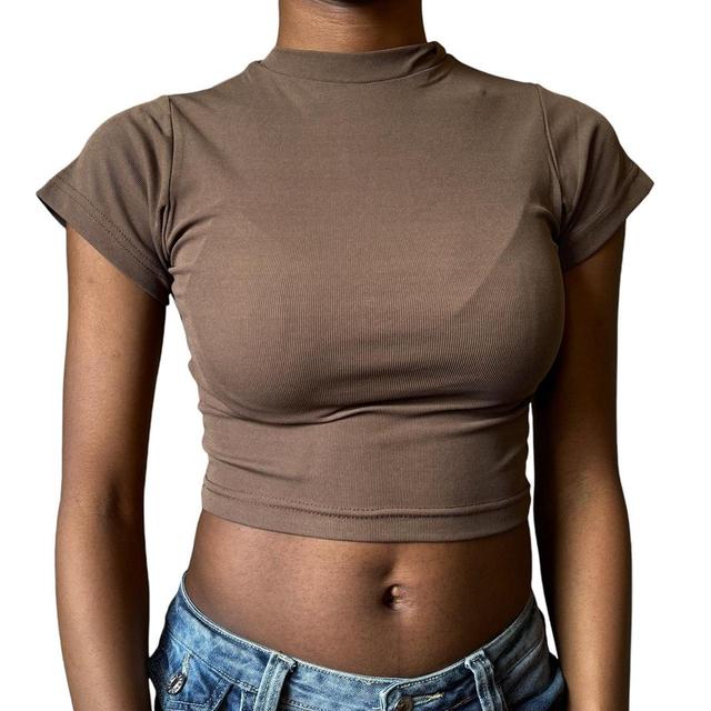 Women's Crop top - Brown - S on Productcaster.