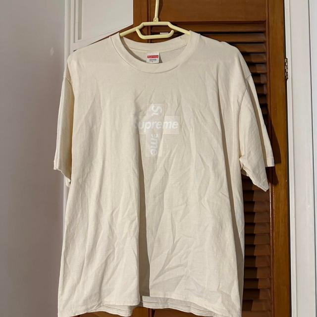 Supreme Men's T-shirt - Cream - L on Productcaster.