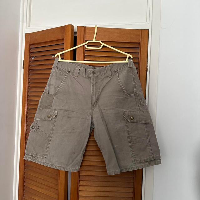 Carhartt Men's Shorts - Brown/Tan - 34" on Productcaster.