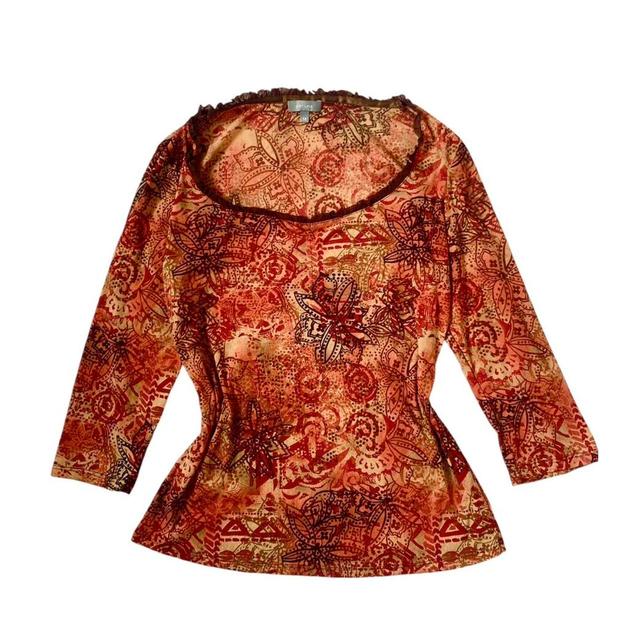 Per Una Women's Blouse - Orange/Brown - 14 on Productcaster.