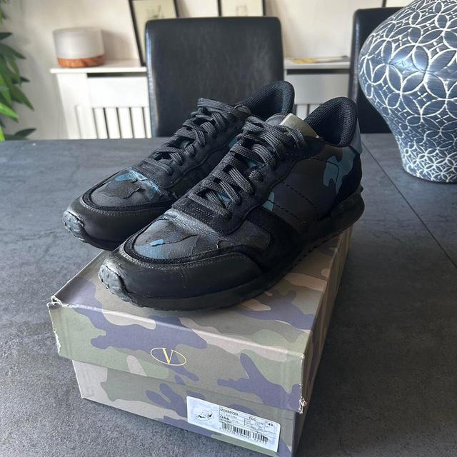 Valentino Men's Trainers - Black/Blue - UK 9 on Productcaster.