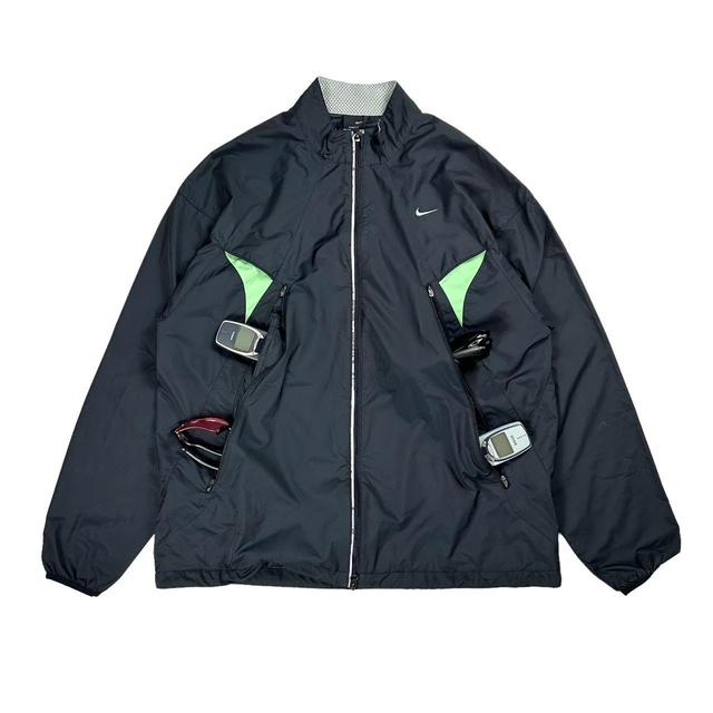 Nike Men's Jacket - Black/Green - XL on Productcaster.