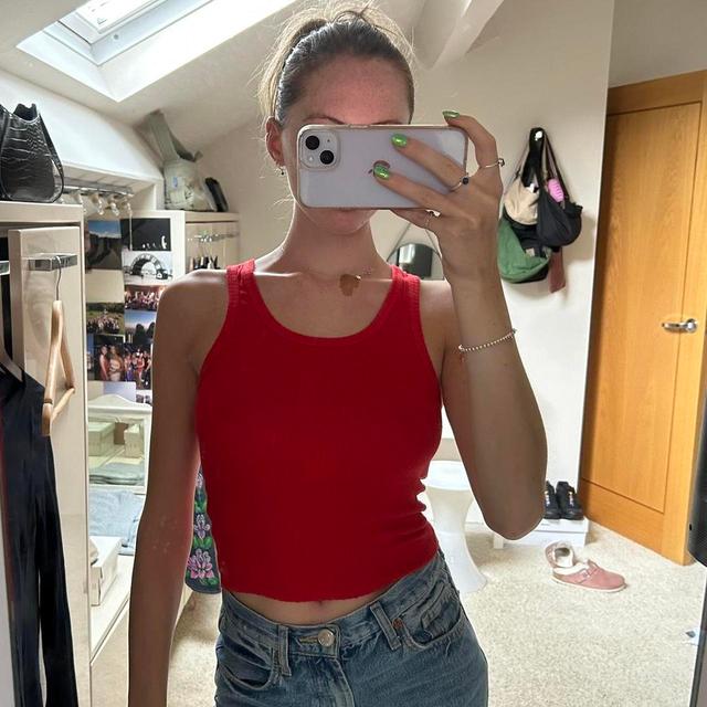 Urban Outfitters Women's Crop top - Red - XS on Productcaster.