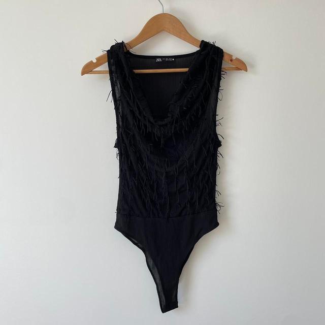 Zara Women's Bodysuit - Black - S on Productcaster.