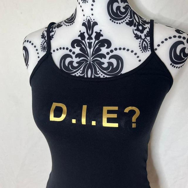 Handmade Women's Vest - Black/Gold - XL on Productcaster.