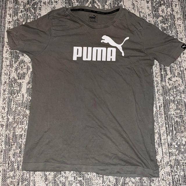 Puma Women's T-shirt - Khaki - S on Productcaster.