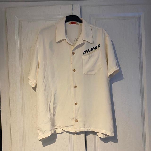 Avirex Men's Shirt - Cream - L on Productcaster.