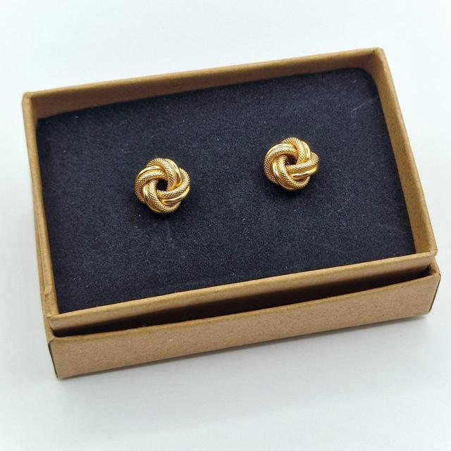 Vintage Women's Earrings - Gold on Productcaster.