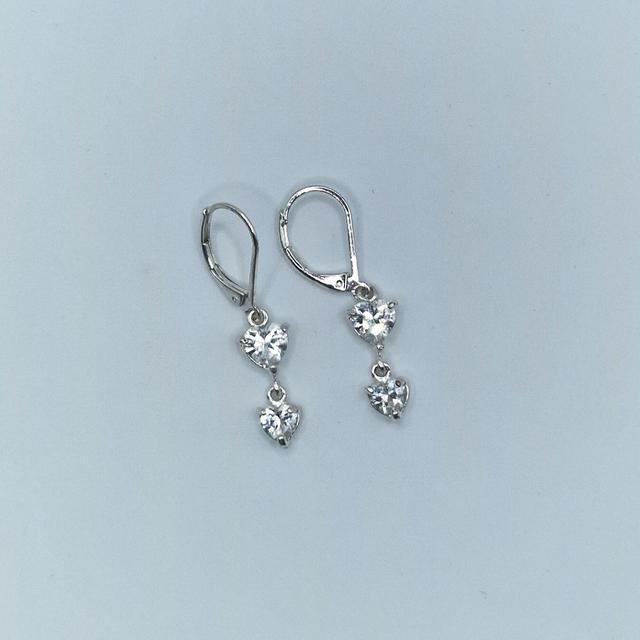 Women's Earrings - Silver on Productcaster.