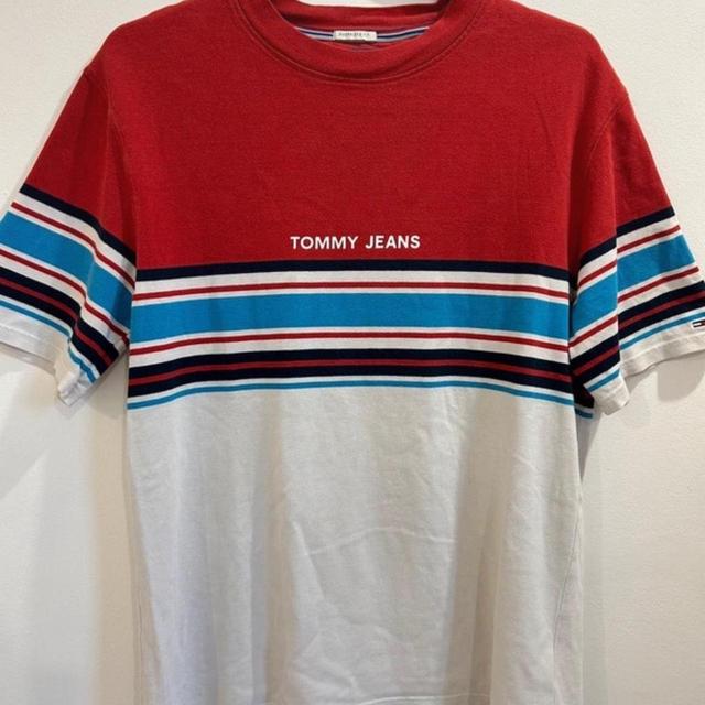 Tommy Hilfiger Men's T-shirt - Multi/Red - S on Productcaster.