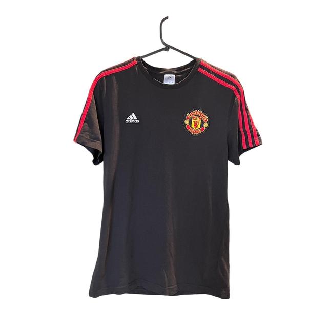 Adidas Men's T-shirt - Black/Red - M on Productcaster.