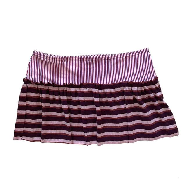 Women's Mini Skirt - Cream/Tan - S on Productcaster.