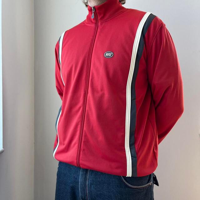 Nike Men's Jacket - Red/White - XL on Productcaster.