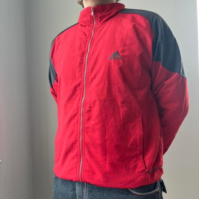 Adidas Men's Jacket - Red - M on Productcaster.