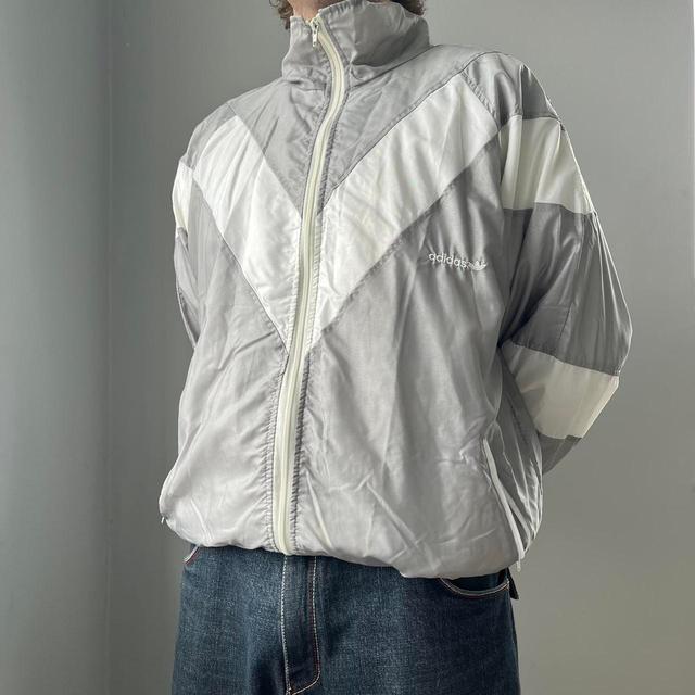 Adidas Men's Jacket - Silver/Grey - M on Productcaster.