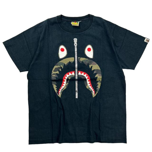 BAPE Men's T-shirt - Black/Pink - M on Productcaster.