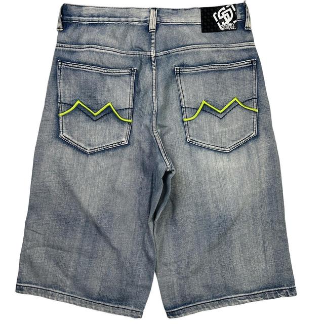 Vintage Men's Shorts - Blue/Green - 36" on Productcaster.