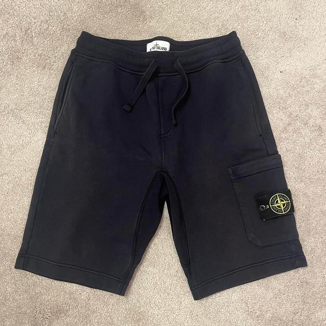 Stone Island Men's Shorts - Navy - S on Productcaster.