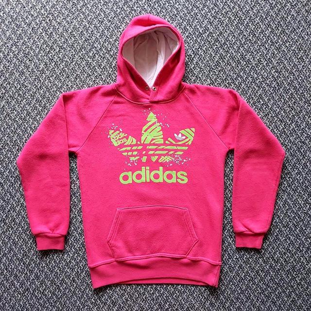 Adidas Men's Hoodie - Pink - S on Productcaster.