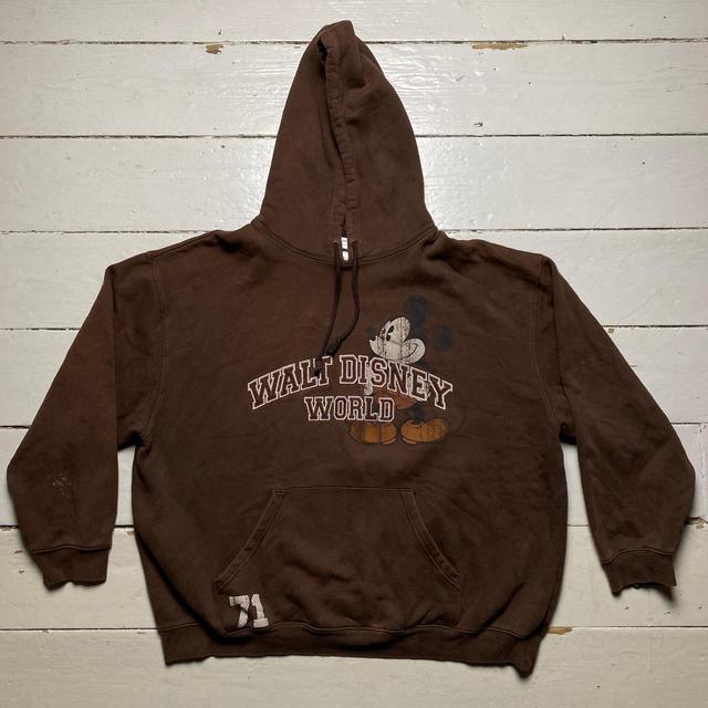 Disney Men's Hoodie - Brown - XXL on Productcaster.