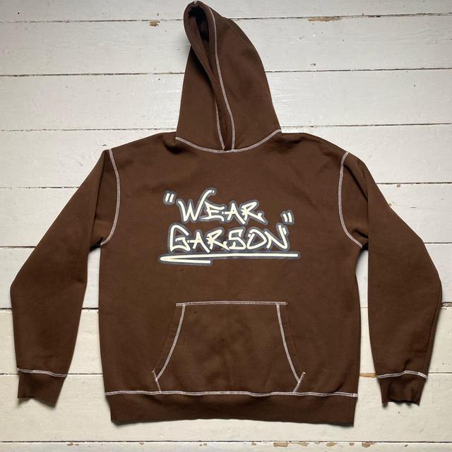 Deadstock Men's Hoodie - Brown - M on Productcaster.