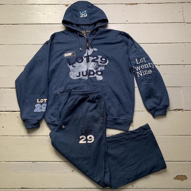 Vintage Men's Sweatpants - Navy - M on Productcaster.