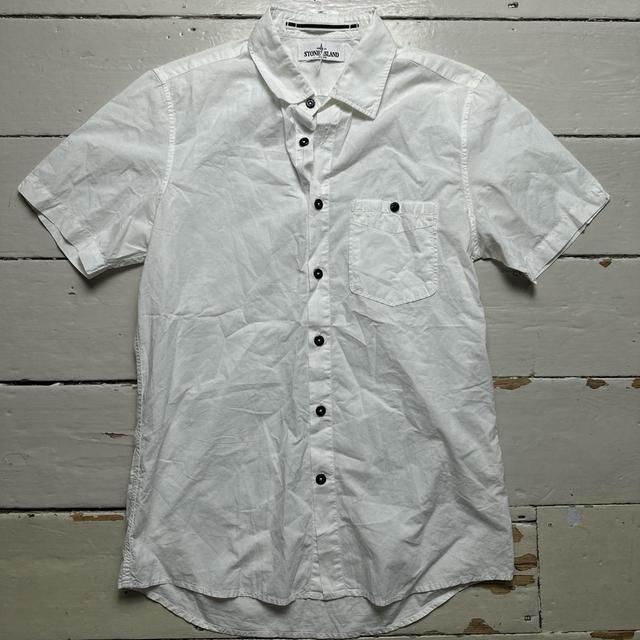 Stone Island Men's Shirt - White - M on Productcaster.