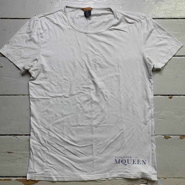 Alexander McQueen Men's T-shirt - White - M on Productcaster.