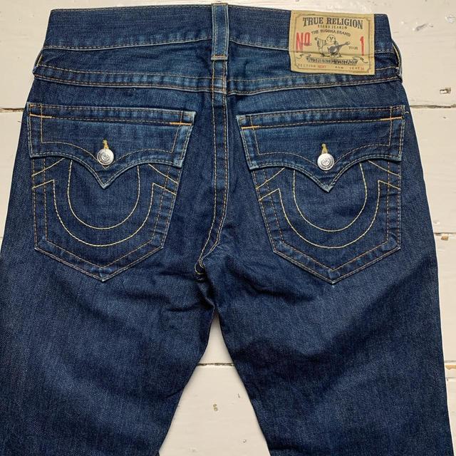 True Religion Men's Straight leg Jeans - Navy - 30" on Productcaster.