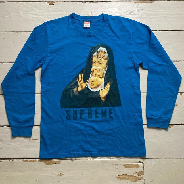 Supreme Men's T-shirt - Blue/Black - M on Productcaster.