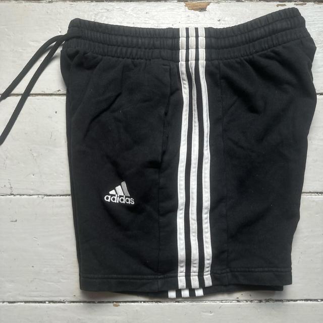 Adidas Men's Shorts - Black/White - M on Productcaster.