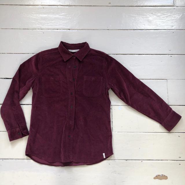 Woolrich Men's Shirt - Burgundy - S on Productcaster.