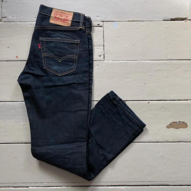 Levi's Men's Slim Jeans - Navy/Tan - 30" on Productcaster.