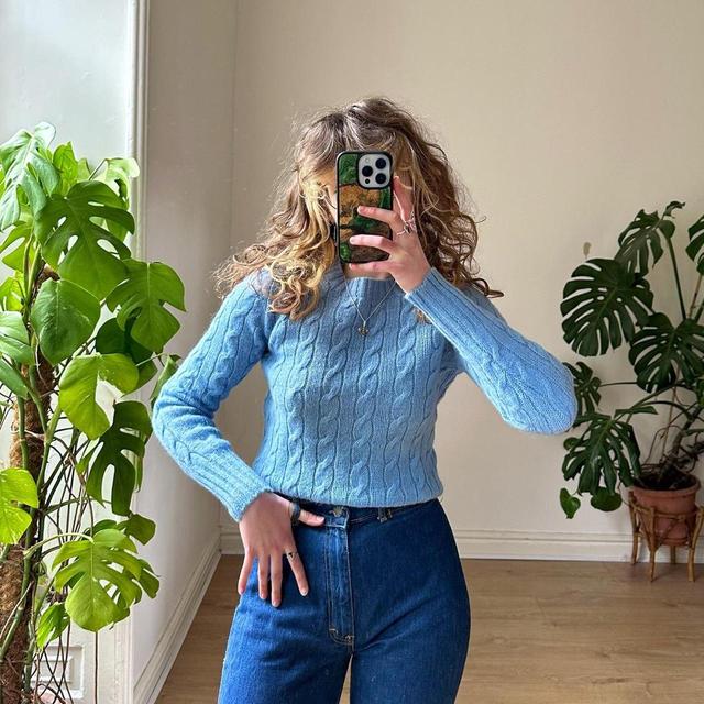 Vintage Women's Jumper - Blue - One size on Productcaster.