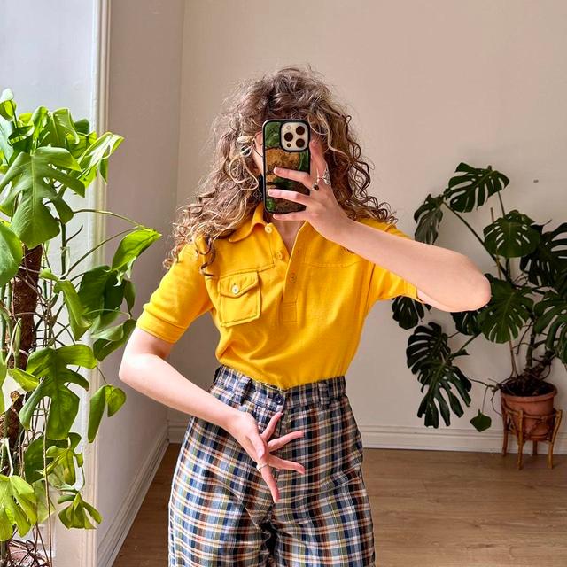 Vintage Women's Shirt - Yellow - One size on Productcaster.