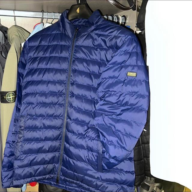 Barbour Men's Puffer Jacket - Blue/Black - S on Productcaster.