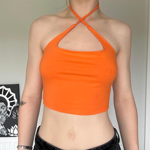 ASOS Design Women's Crop top - Orange - 6 on Productcaster.