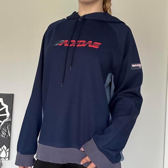 Adidas Women's Hoodie - Navy - M on Productcaster.