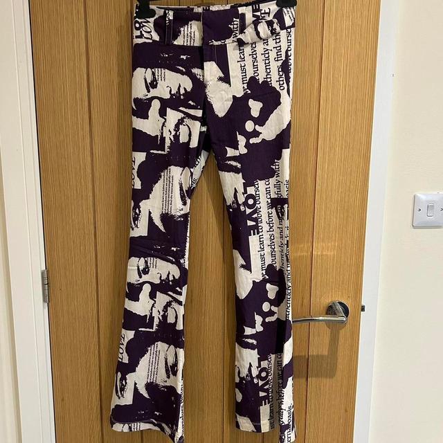 Urban Outfitters Women's Trousers - Purple/Multi - 24" on Productcaster.