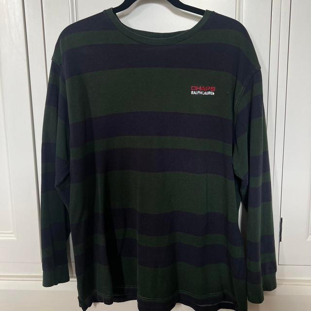 Ralph Lauren Men's Jumper - Green/Navy - L on Productcaster.