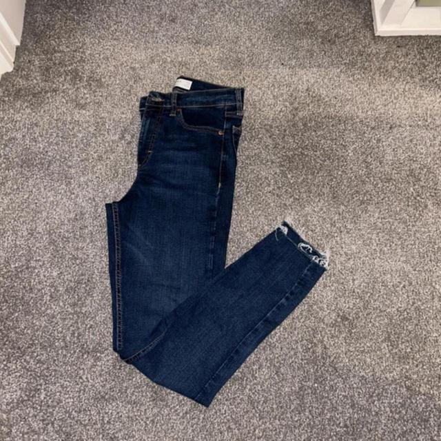 Topshop Women's Jeans - Blue/Navy - UK 6 on Productcaster.