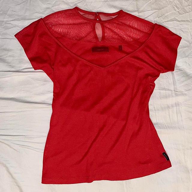 Diesel Women's T-shirt - Red - S on Productcaster.